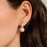 Zirconia Pearl Hoops