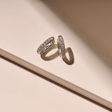 Tennis Small Oval Hoops 11mm