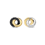 Forever Connected Black Zirconia Earrings