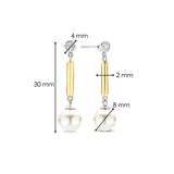 Drop Earrings with pearl