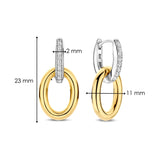 Classic Soft Oval Zirconia Hoops