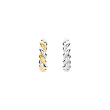 Bicolor Twisted Hoops