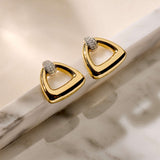 Vintage Open Triangle Earrings