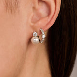 Zirconia Pearl Earrings