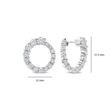 Twisted Zirconia Earrings