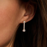 Long Zirconia Earrings