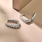 Oval Zirconia Hoops