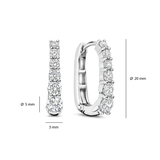 Oval Zirconia Hoops
