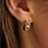 Open Circle Zirconia Hoops