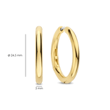 Classic Gold Vermeil Oversized Hoops 25mm