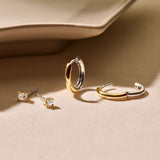 Classic Small Hoops Vermeil 14mm
