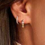 Tennis Small Hoops 14mm