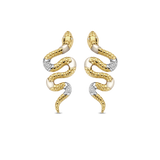 Pearl Snake Earrings