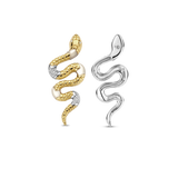 Pearl Snake Earrings