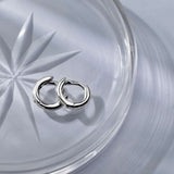 Classic Mini Huggies Silver 10mm