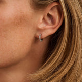 Tennis Small Hoops 14mm