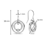 Zirconia Circle Earrings