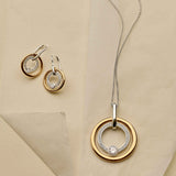 Zirconia Circle Earrings