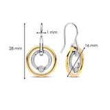 Zirconia Circle Earrings