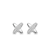 Zirconia Cross Earrings