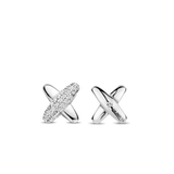 Zirconia Cross Earrings
