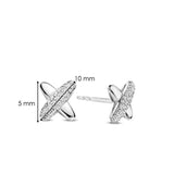 Zirconia Cross Earrings