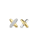 Zirconia Cross Earrings