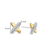 Zirconia Cross Earrings