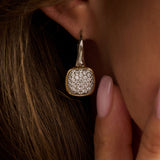 Zirconia Cushion Hoops
