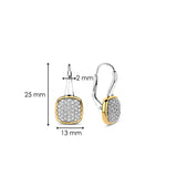 Zirconia Cushion Hoops