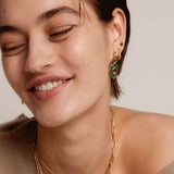 Emerald Cosmic Earcharms