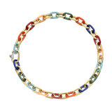 Multicolour Chain Statement Necklace