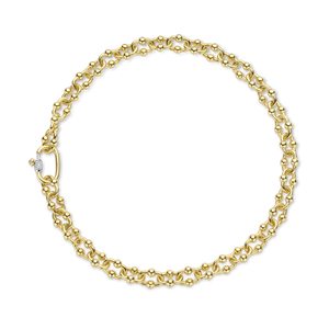 Ti Sento Yellow Gold Chunky Chain Link Necklace