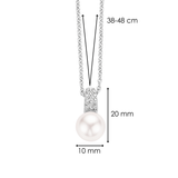 Zirconia Pearl Necklace