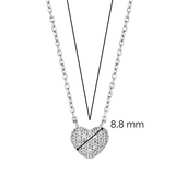 Zirconia Heart Necklace