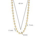 Coffee Bean Chain Necklace