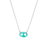 Coffee Bean Turqoise Necklace