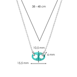 Coffee Bean Turqoise Necklace