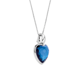Blue Heart Necklace with pendant