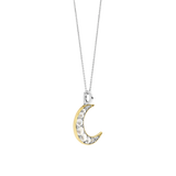 Moon Pearl Necklace with pendant