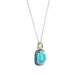 Turqoise Cushion Necklace with pendant