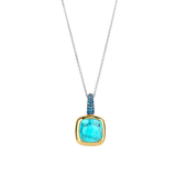Turqoise Cushion Necklace with pendant