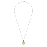 Turqoise Cushion Necklace with pendant