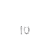 Tennis Small Oval Hoops 11mm