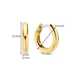 Classic Small Hoops Vermeil 14mm