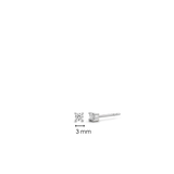 Classic Zirconia Earstuds 3mm