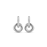 Zirconia Crossover Circle Hoops