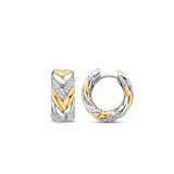 Vintage Zirconia Chain Hoops