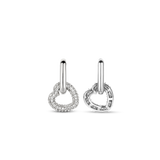 Zirconia Heart Earrings