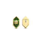 Emerald Sun Earrings